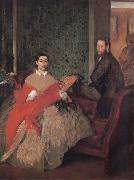 Edgar Degas M.et M Edmond Morbilli oil painting